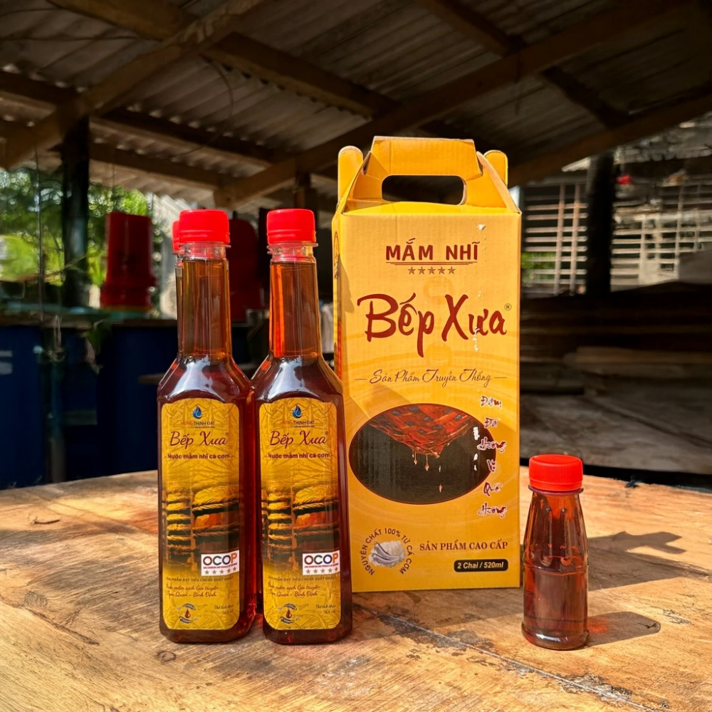 Combo 3 chai nước mắm nhĩ Bếp Xưa ủ 2 năm - Chai 500ml
